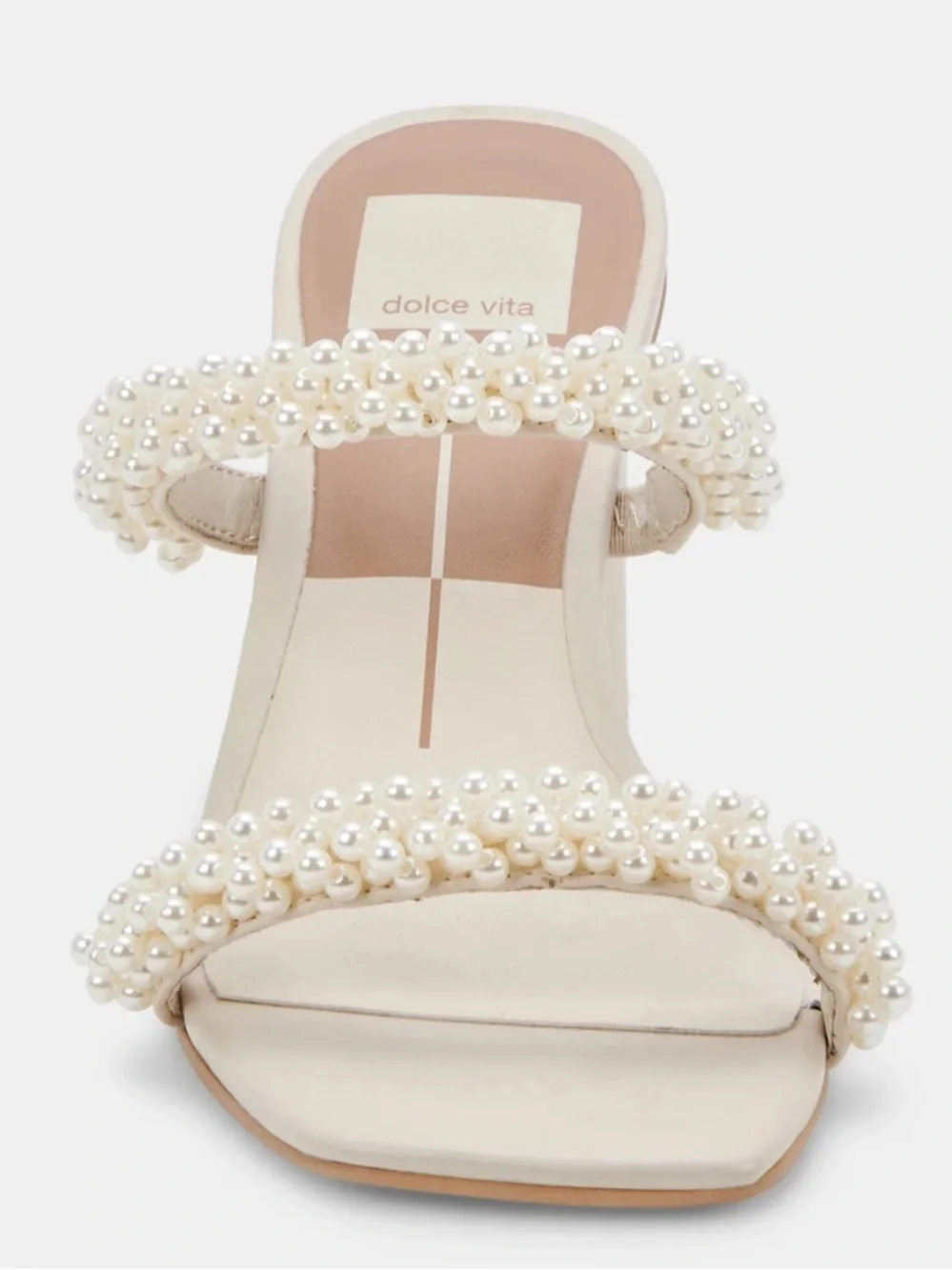 🆕{Dolce Vita} Noel Vanilla Pearls Sandals